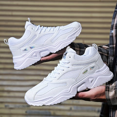 Men's Breathable Mesh Lace up Walking Shoes Casual Outdoor Sneakers