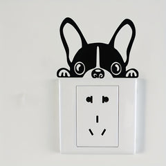 French Bulldog Light Switch Sticker Vinyl Wall Decal