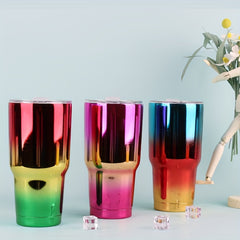 Gradient Tumbler 30oz Stainless Steel Bottle Double Walled Insulated Cup