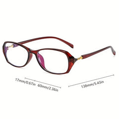 Light Blocking Reading Glasses Ultralight Oval Jelly HD Presbyopic Glasses