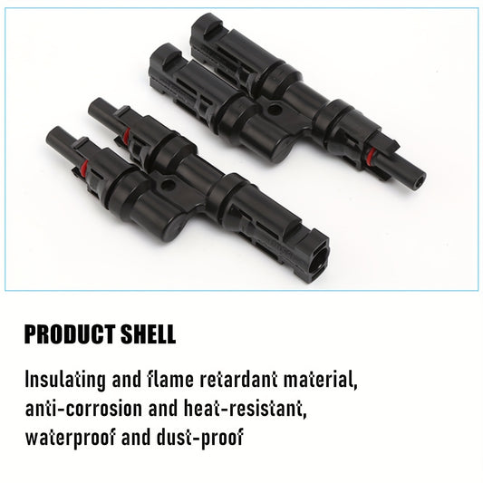 MC4 Solar Connectors T Branch Adapter Cable Plug Kit