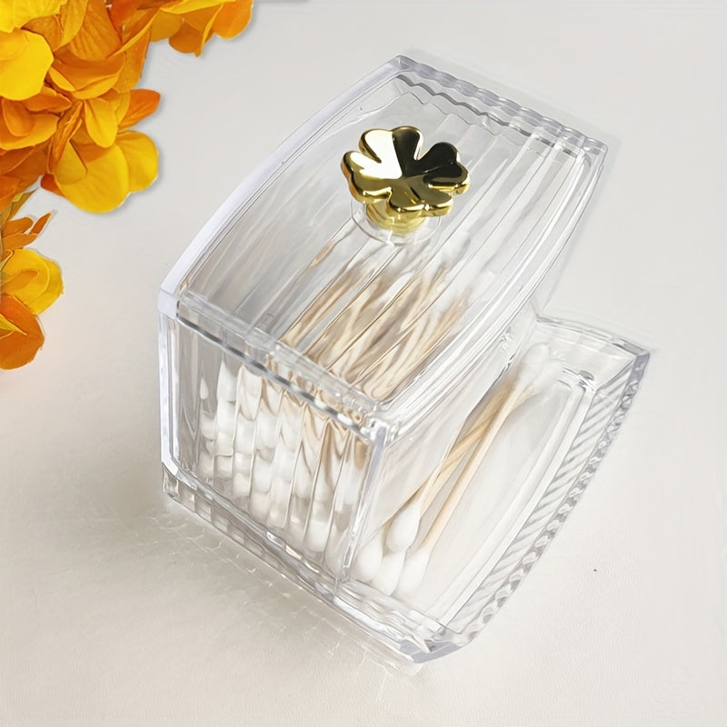Transparent Storage Box for Q-tip and Cotton Pad
