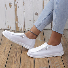Women's Canvas Low Top Lace Up Shoes Lightweight