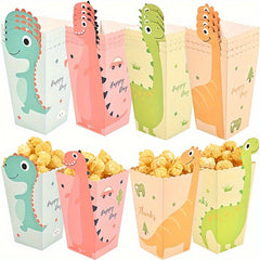 12pcs Dinosaur Popcorn Boxes Birthday Party Decoration