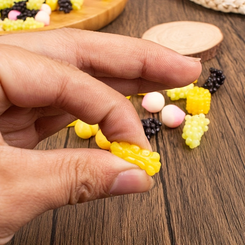 10pcs Dollhouse Grape String Colorful Fruit Ornaments Photography Props