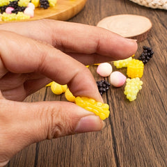 10pcs Dollhouse Grape String Colorful Fruit Ornaments Photography Props
