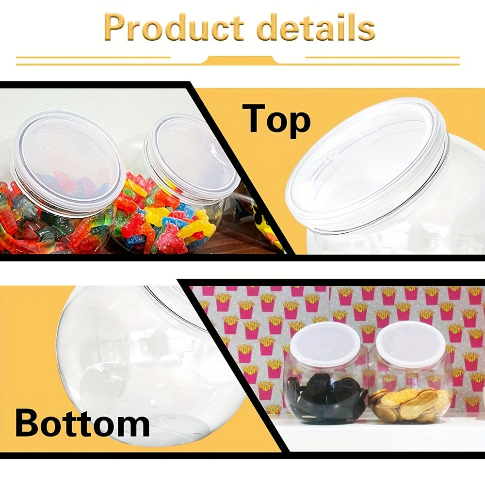 Plastic Candy Jar With Lid Home Storage Box