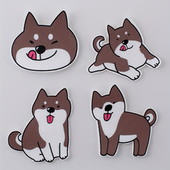 4PCS DIY 3D Printed Animal Cloth Stickers Kids Costume Decoration