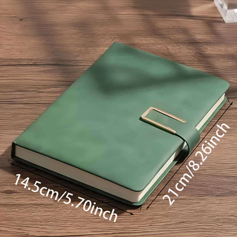 Personalized A5 Faux Leather Notebook with Pens & Bookmark
