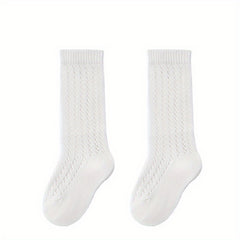 Baby Mesh Knee High Socks Breathable Bow Socks for Girls