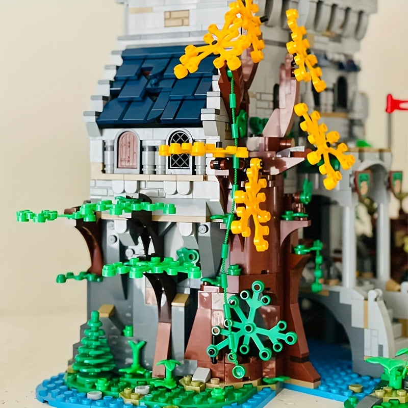 1928pcs Medieval Castle Tower House Building Blocks Toy