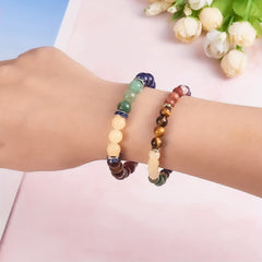 7 Chakra Natural Stone Beads Kit Mix Crystal Energy Healing Bulk Beads