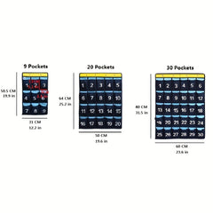 Classroom Numbered Cell Phone Holder & Calculator Pocket Chart