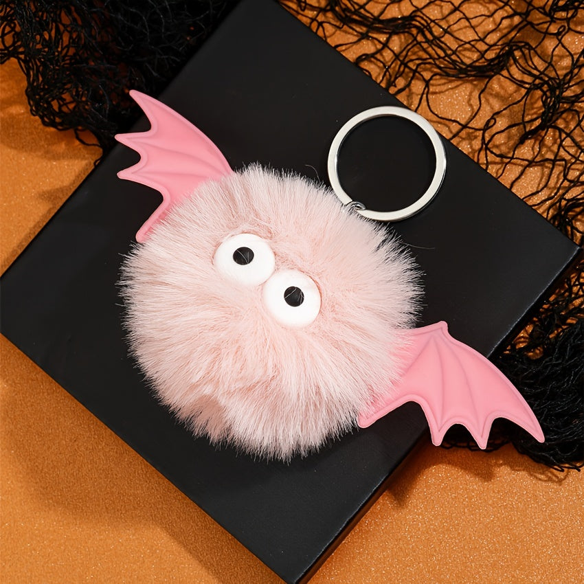 Funny Plush Bat Keychain Holiday Party Decoration Car Home Bag Hanging Gift