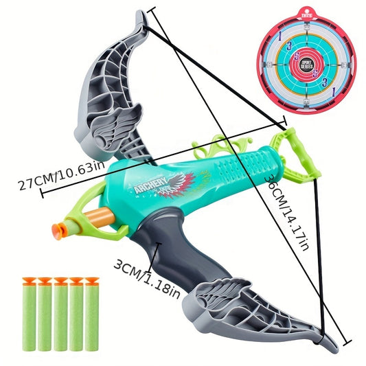 Children's Bow and Arrow Set with Suction Cup Soft Bullets