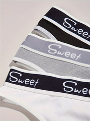 Letter Print Bra & Panties Lingerie Set