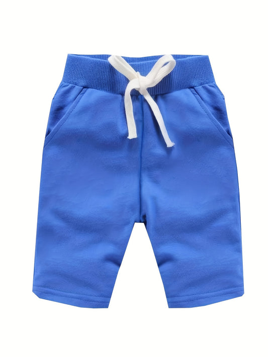 Boys Sports Shorts Drawstring Waist Soft Comfortable Breathable Summer