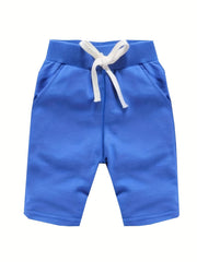 Boys Sports Shorts Drawstring Waist Soft Comfortable Breathable Summer
