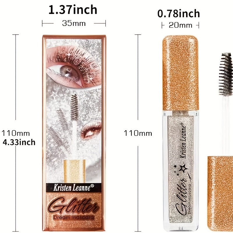 12 Colored Glitter Volumizing Mascara Shimmer Finish