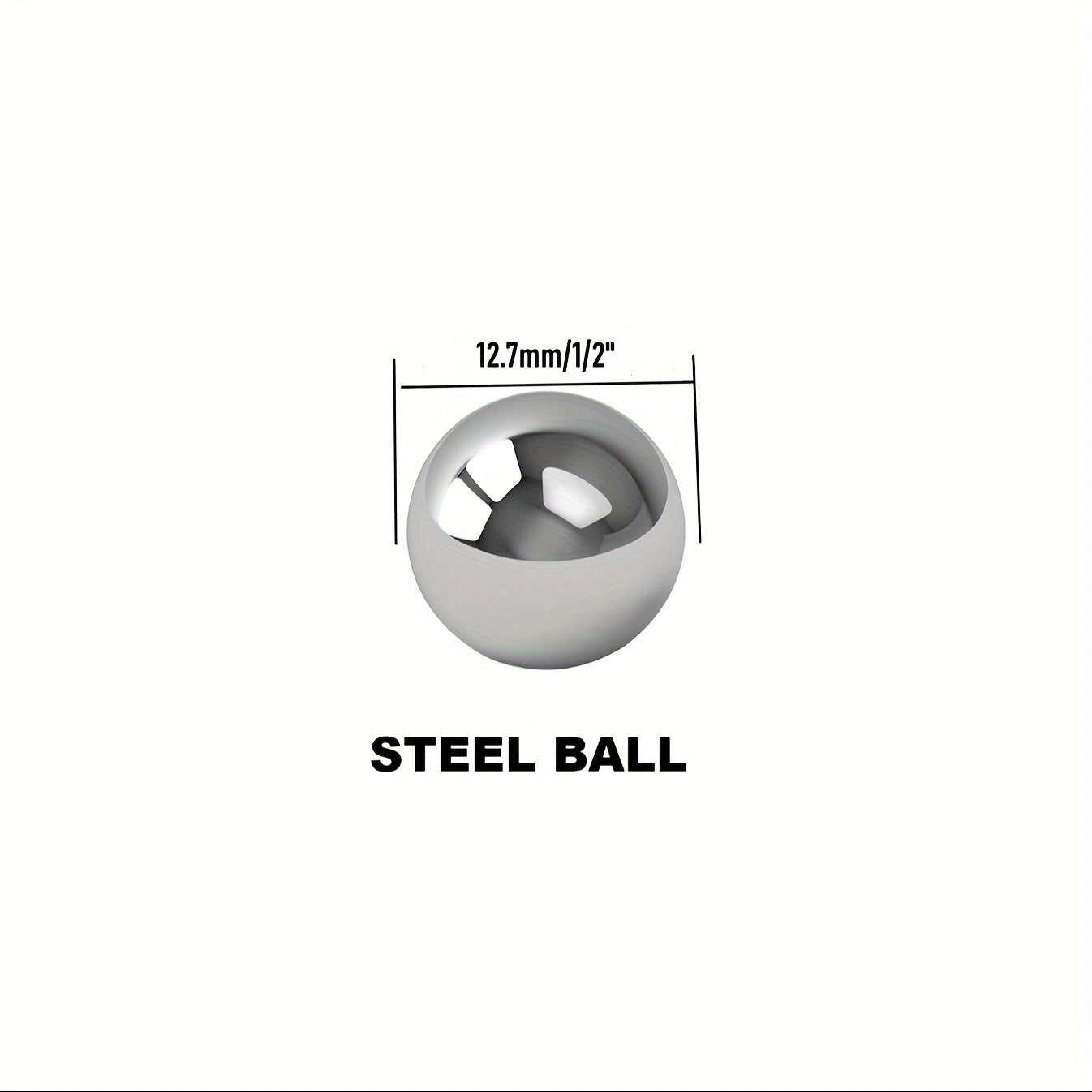 100pcs 1/2 Inch Steel Bearing Balls for Outdoor Hiking & Bicycle
