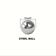 100pcs 1/2 Inch Steel Bearing Balls for Outdoor Hiking & Bicycle