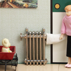 Mini Doll House Metal Radiator for DIY Scene Ornament
