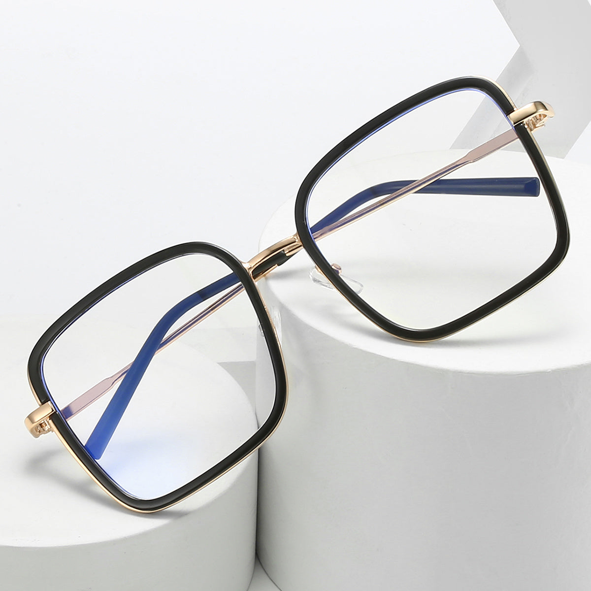 Unisex Light Blocking Glasses Clear Lens Student Eyeglasses Frame