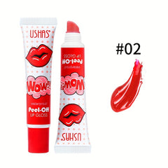 Long-Lasting Red Lip Glaze Lip Gloss Waterproof Non-Stick Cup Lip Liquid