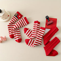 3 Pairs Kids Cartoon Christmas Socks Lucky Warm Cozy Winter Children s Socks