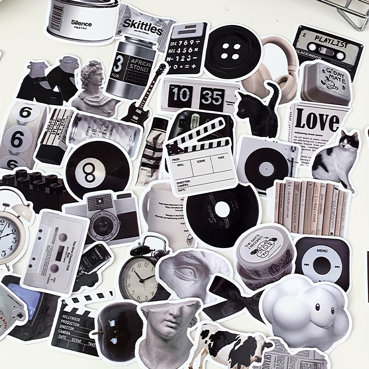 50pcs Random Pattern Tablet Notebook Journal Book Diy Graffiti Stickers