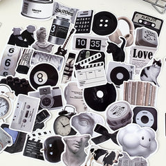 50pcs Random Pattern Tablet Notebook Journal Book Diy Graffiti Stickers