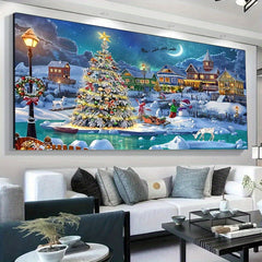 Christmas Tree Moon Diamond Painting Kit