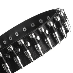 Rivet Bullet Belt Men's Punk Style Clothing Accessory