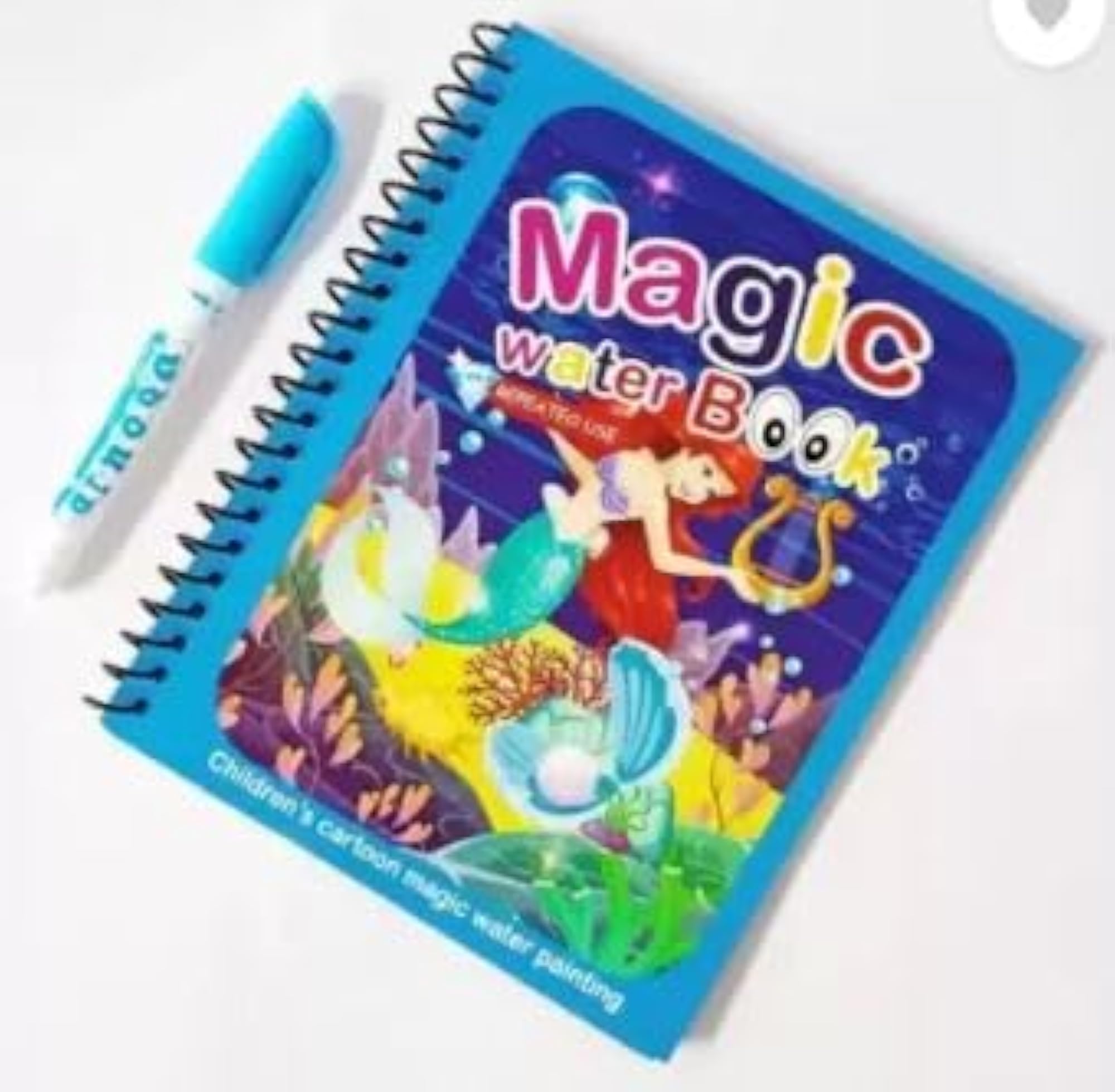 Magic Water Coloring Book for Kids, Reusable Water Drawing Pad – CRAZE