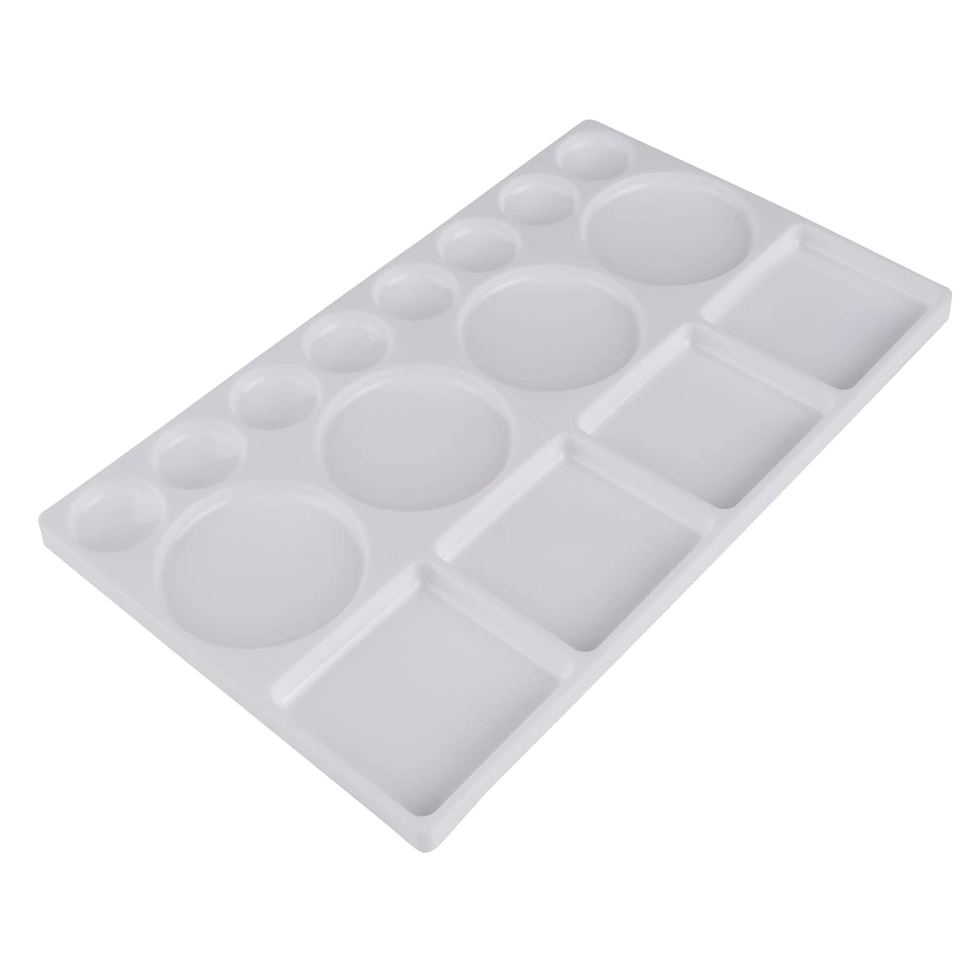16-Well Rectangle Plastic Painting Palette for Artists – CRAZE