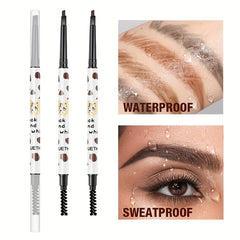 Long Lasting Double Ended Eyebrow Pencil Waterproof Sweat-Proof Formula