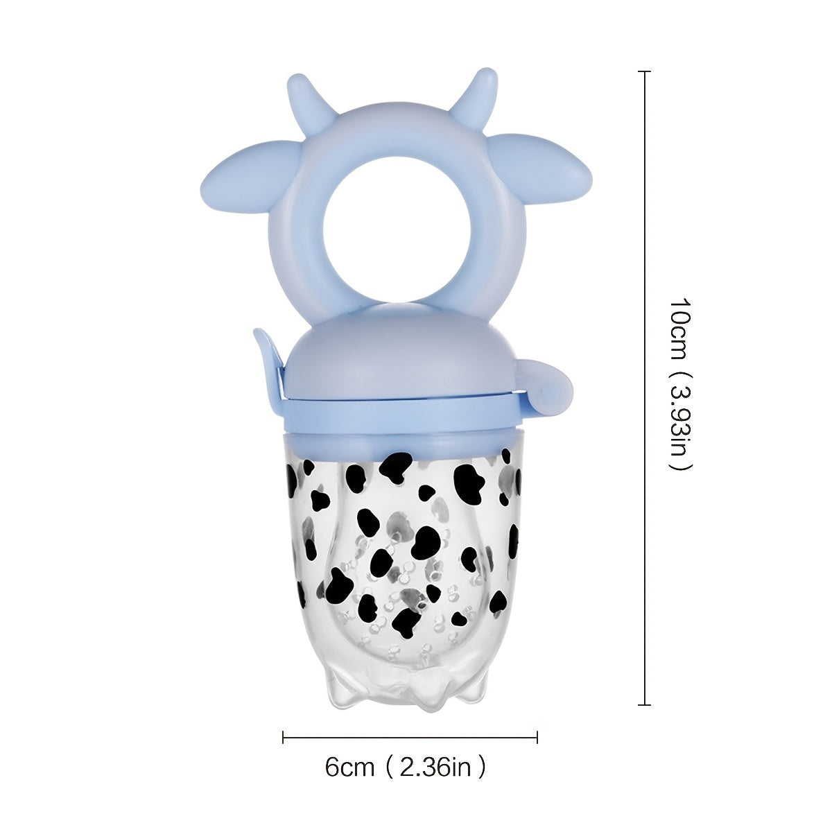 Cow Pattern Silicone Self Feeding Pacifier Pink Yellow