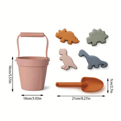 Dinosaur Silicone Beach Toys Set for Bath Play