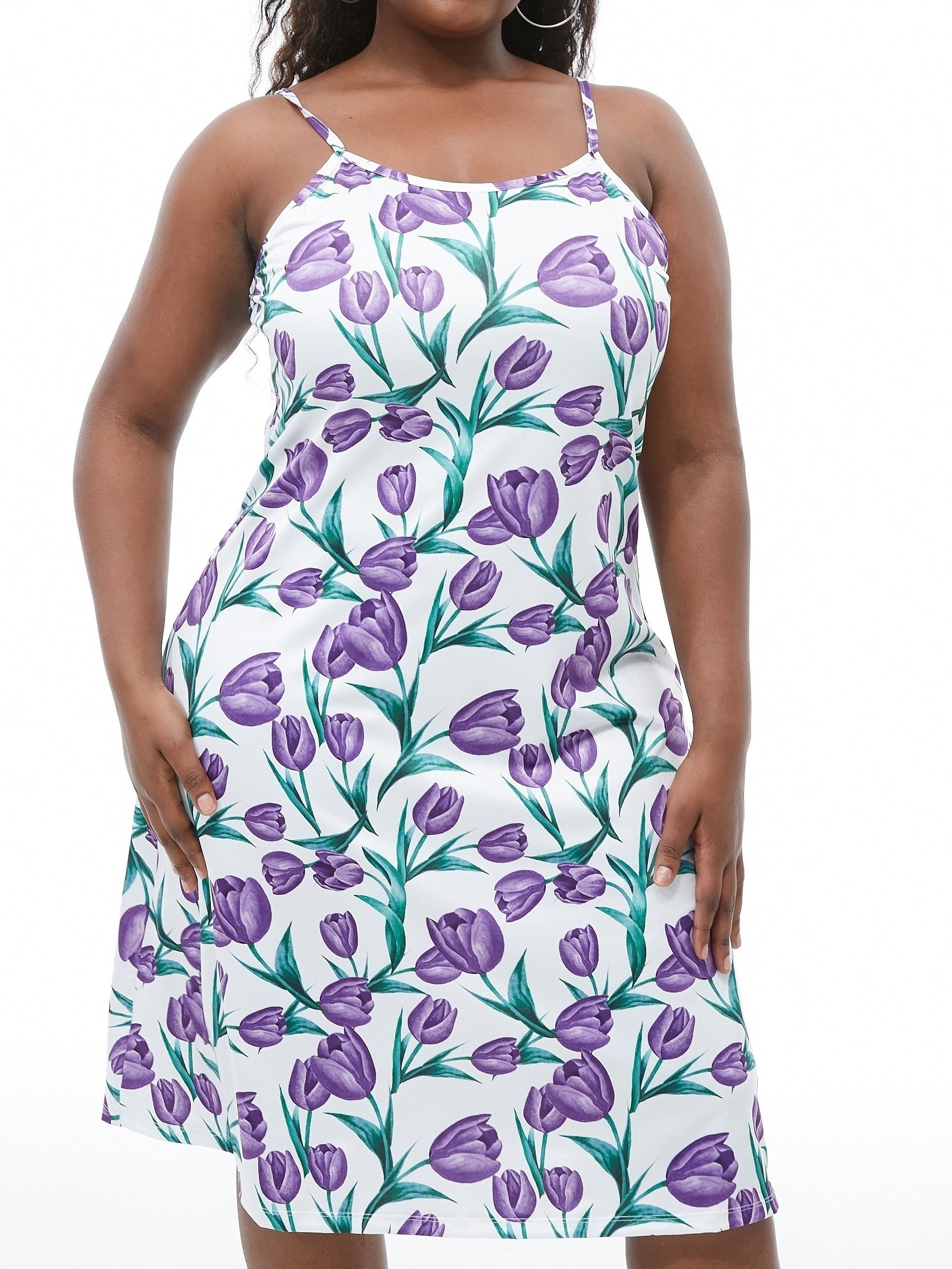  Retro Loungewear Tulipa Print Cami Night Dress