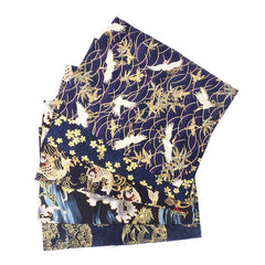 5pcs Japanese Cotton Fabric Bundle For Patchwork Sewing Dolls Bags
