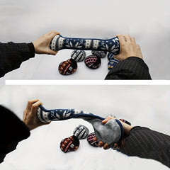 Festive Holiday Earmuffs Snowflake & Star Patterns