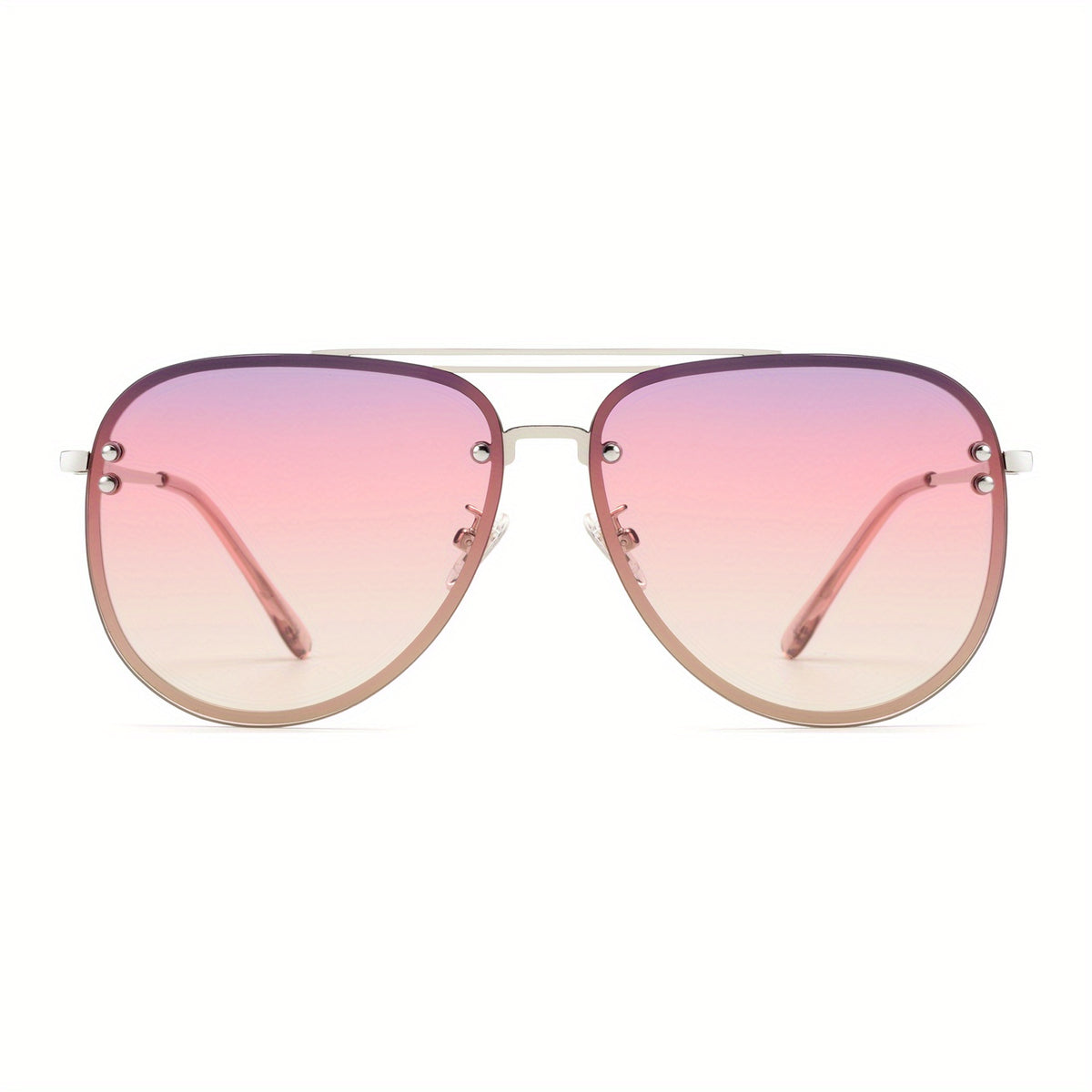 OUWEN Oversized Aviator Sunglasses Womens Gradient Pink UV Protection