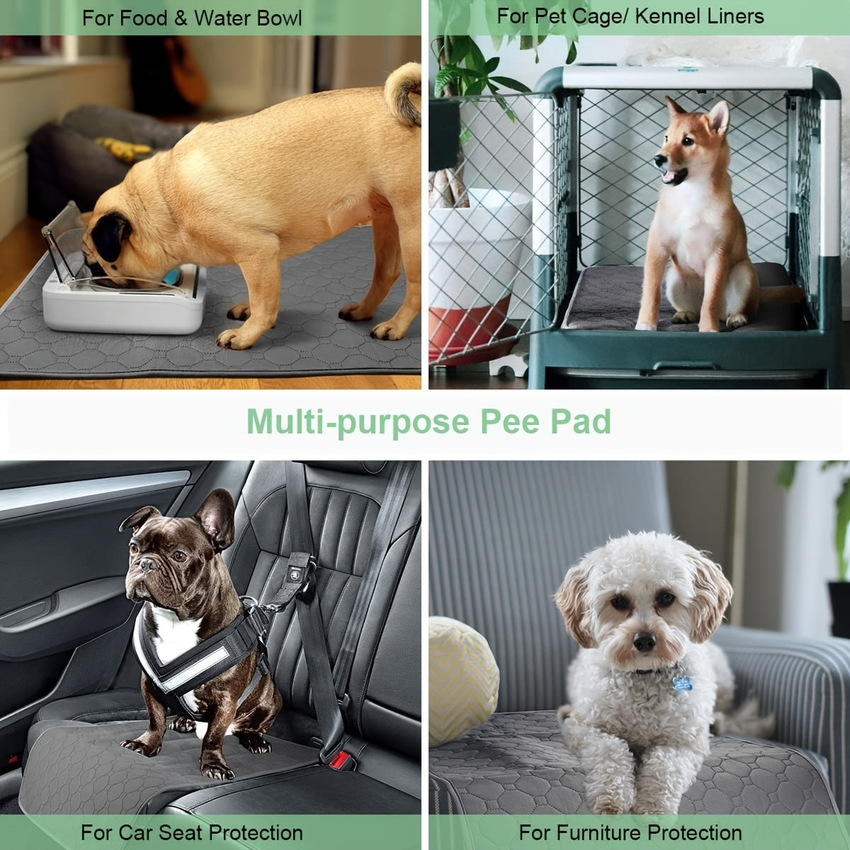 Washable Dog Training Pad - Absorbent Indoor Pet Pee Pad