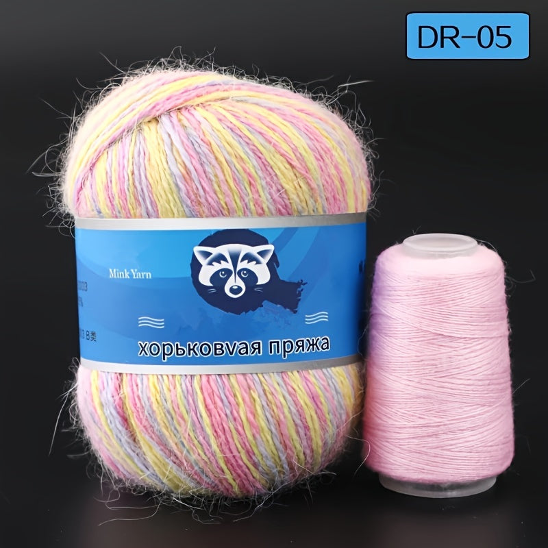 50g 20g Mink Yarn Medium Thick Mink Yarn Ball For Knitting Crocheting