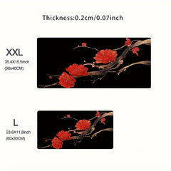 Japan Red Sakura Mouse Pad Laptop Gaming Accessory