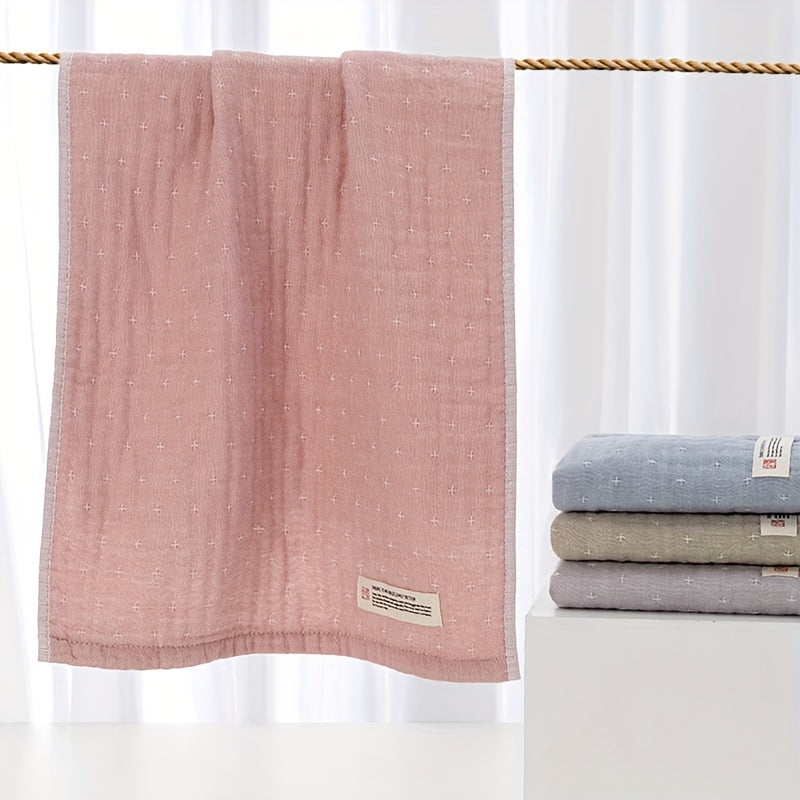 1pc Solid Hand Towel Soft Cotton Quick Drying Absorbent Towel