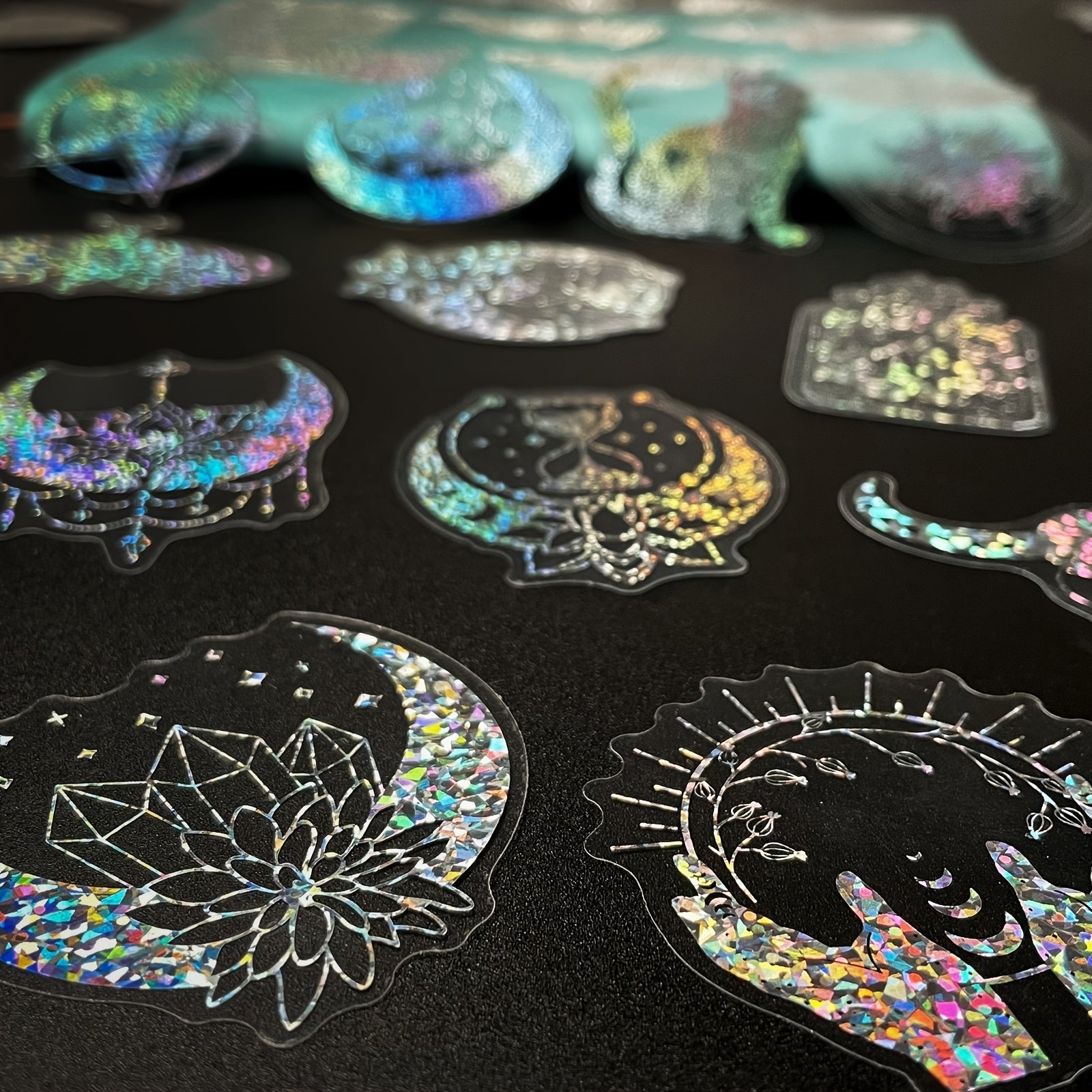 100PCS Laser Inspect Stickers for Motorcycle Car Helmet