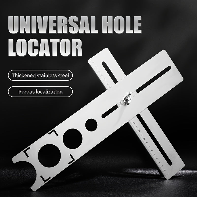 Adjustable Hole Locator Stainless Steel Wall Marking Ruler