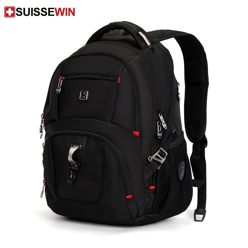 SUISSEWIN Men's Backpack Large Capacity Bookbag Travel Bag