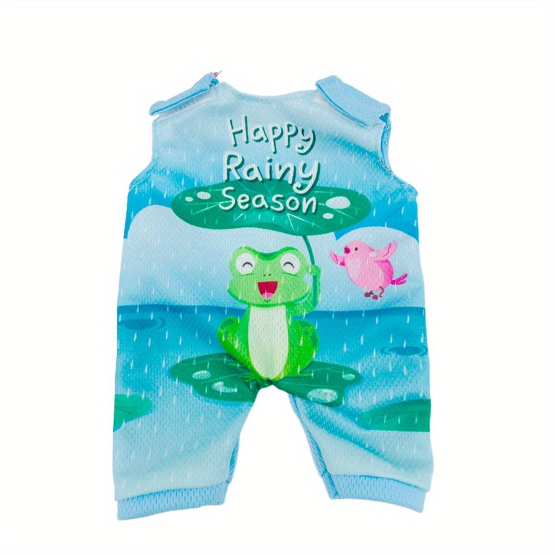 Adorable Frog Pattern Jumpsuit for 25-30" Dolls
